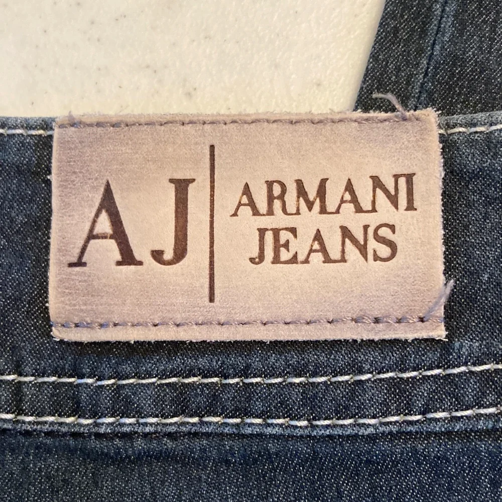 Armani Jeans Women's Dark Indigo Straight Leg Denim - Picture 2 of 10